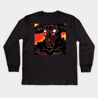 Flame from hell-3 Kids Long Sleeve T-Shirt